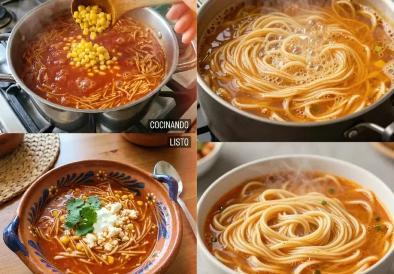 Sopa de Fideo Mexicana Receta